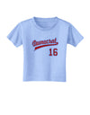 Democrat Jersey 16 Toddler T-Shirt-Toddler T-Shirt-TooLoud-Aquatic-Blue-2T-Davson Sales