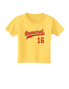 Democrat Jersey 16 Toddler T-Shirt-Toddler T-Shirt-TooLoud-Yellow-2T-Davson Sales