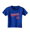 Democrat Jersey 16 Toddler T-Shirt Dark-Toddler T-Shirt-TooLoud-Royal-Blue-2T-Davson Sales