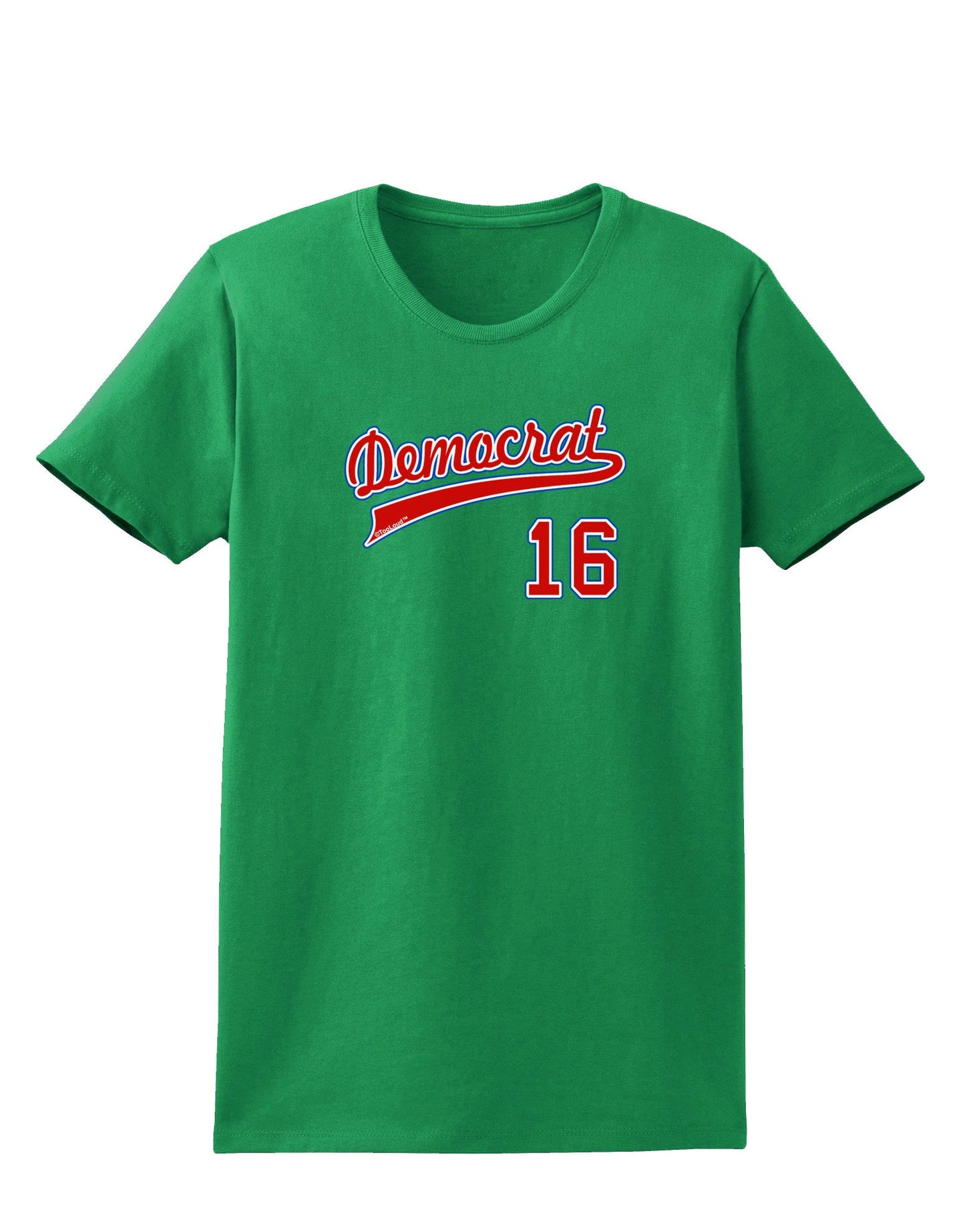 Democrat Jersey 16 Womens Dark T-Shirt-TooLoud-Kelly-Green-X-Small-Davson Sales