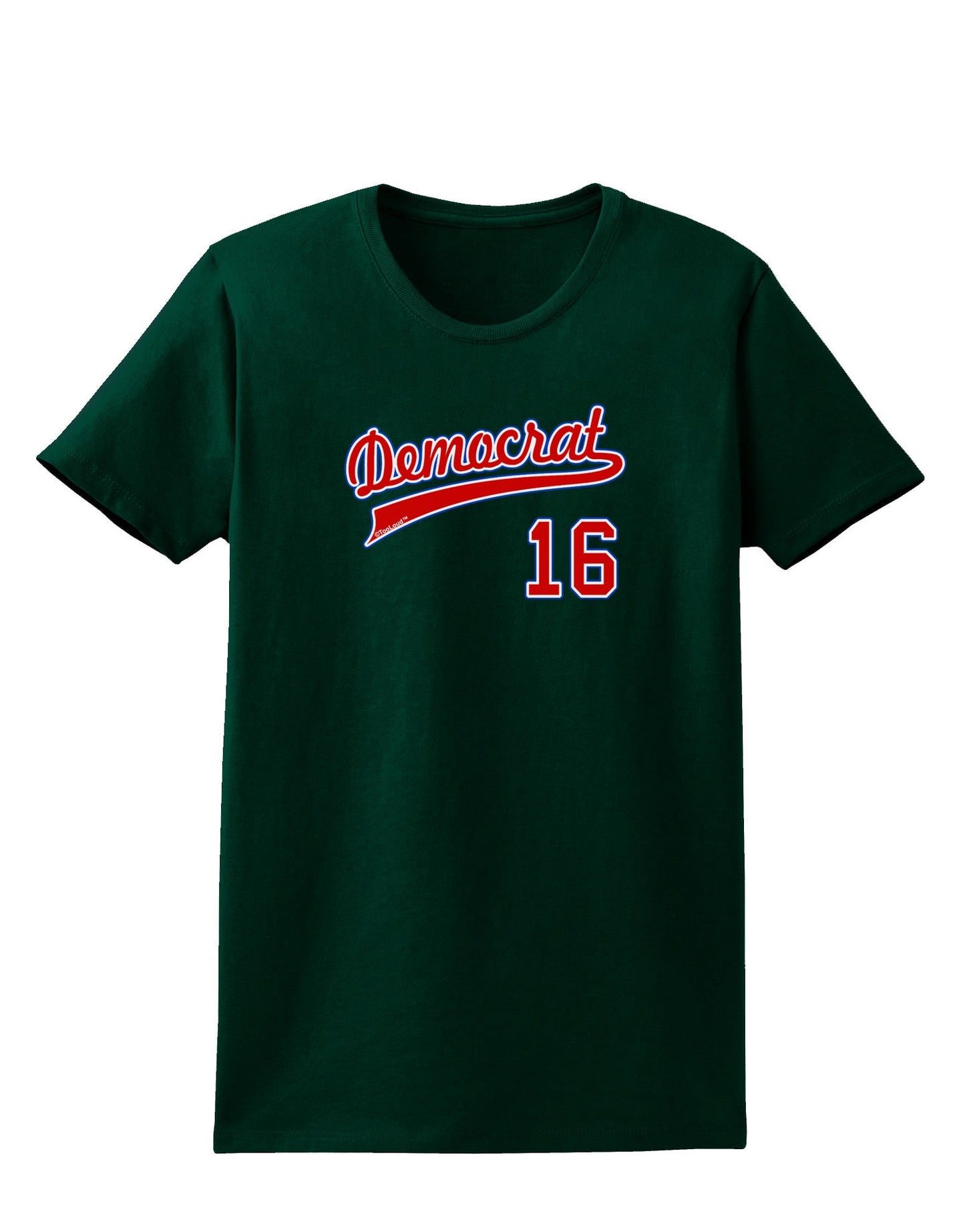 Democrat Jersey 16 Womens Dark T-Shirt-TooLoud-Forest-Green-Small-Davson Sales