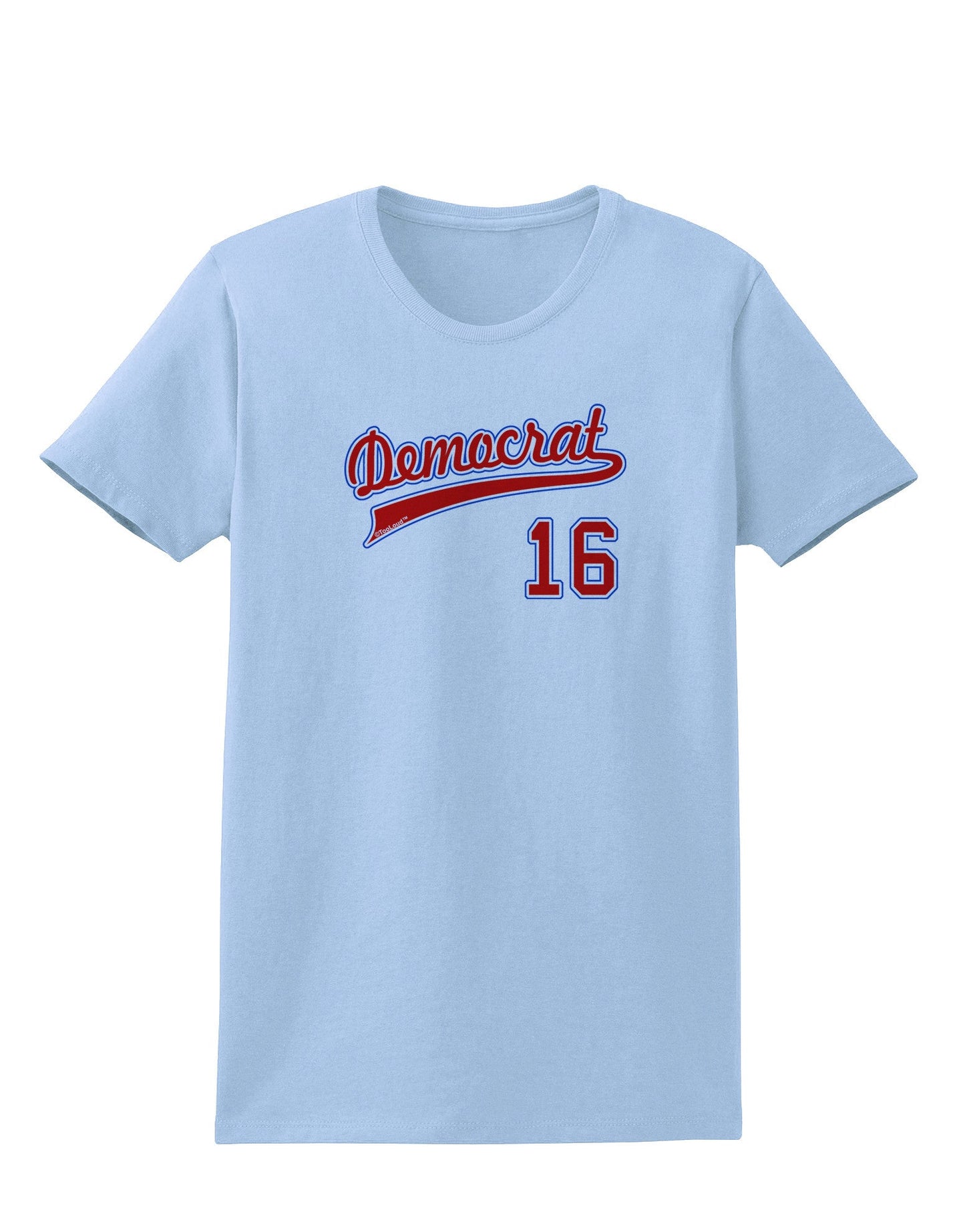 Democrat Jersey 16 Womens T-Shirt-Womens T-Shirt-TooLoud-Light-Blue-X-Small-Davson Sales
