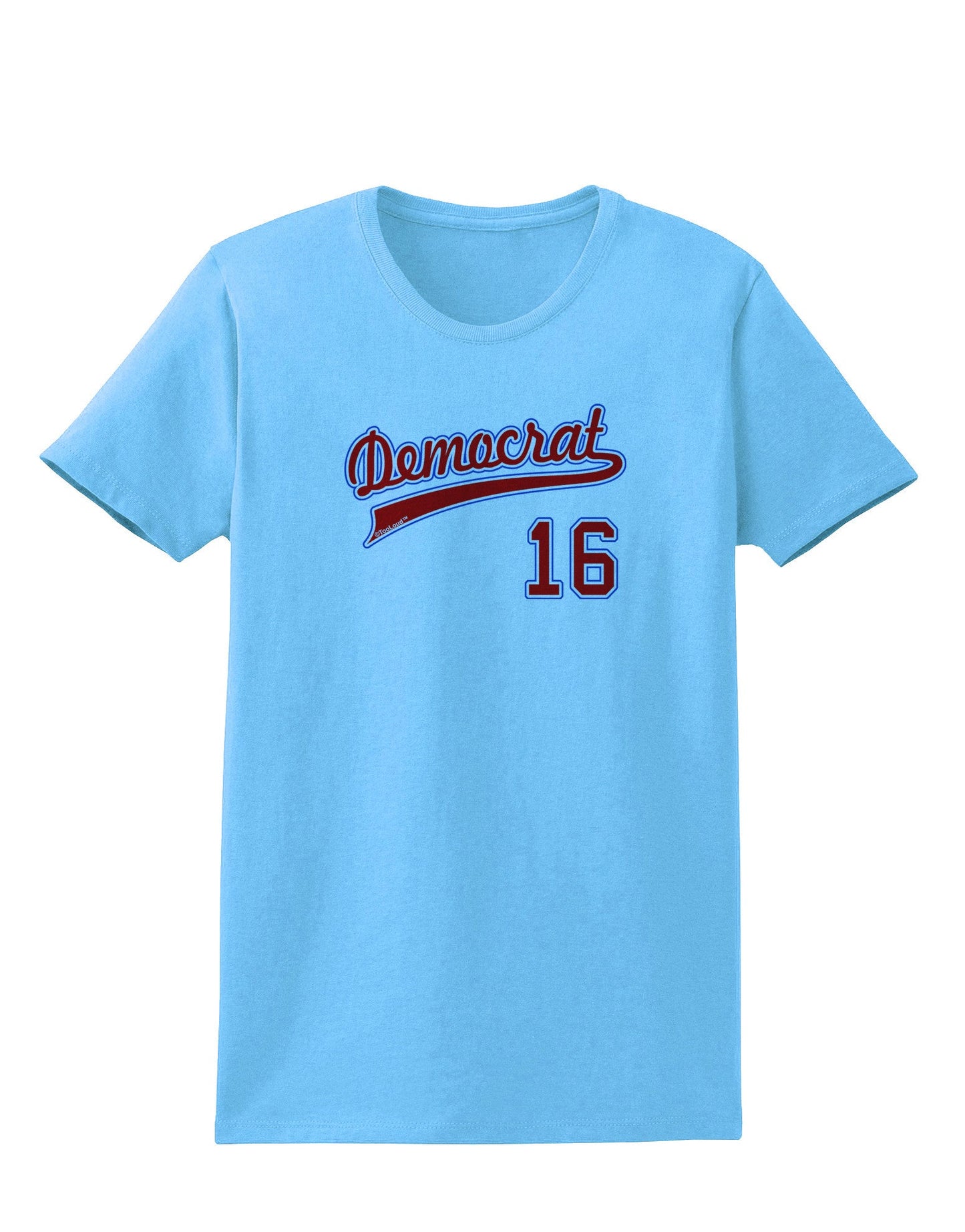 Democrat Jersey 16 Womens T-Shirt-Womens T-Shirt-TooLoud-Aquatic-Blue-X-Small-Davson Sales