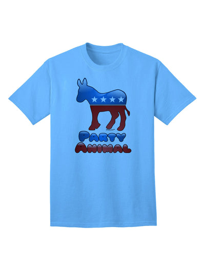 Democrat Party Animal Adult T-Shirt-unisex t-shirt-TooLoud-Aquatic-Blue-Small-Davson Sales