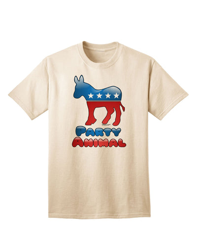 Democrat Party Animal Adult T-Shirt-unisex t-shirt-TooLoud-Natural-Small-Davson Sales