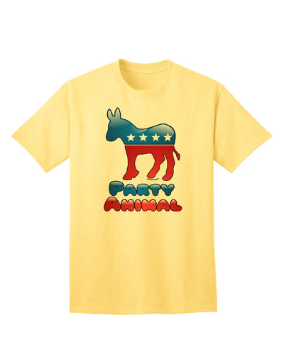 Democrat Party Animal Adult T-Shirt-unisex t-shirt-TooLoud-Yellow-Small-Davson Sales