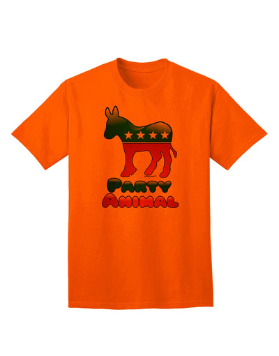 Democrat Party Animal Adult T-Shirt-unisex t-shirt-TooLoud-Orange-Small-Davson Sales