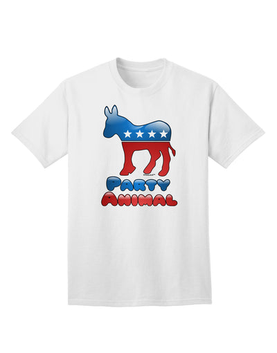 Democrat Party Animal Adult T-Shirt-unisex t-shirt-TooLoud-White-Small-Davson Sales