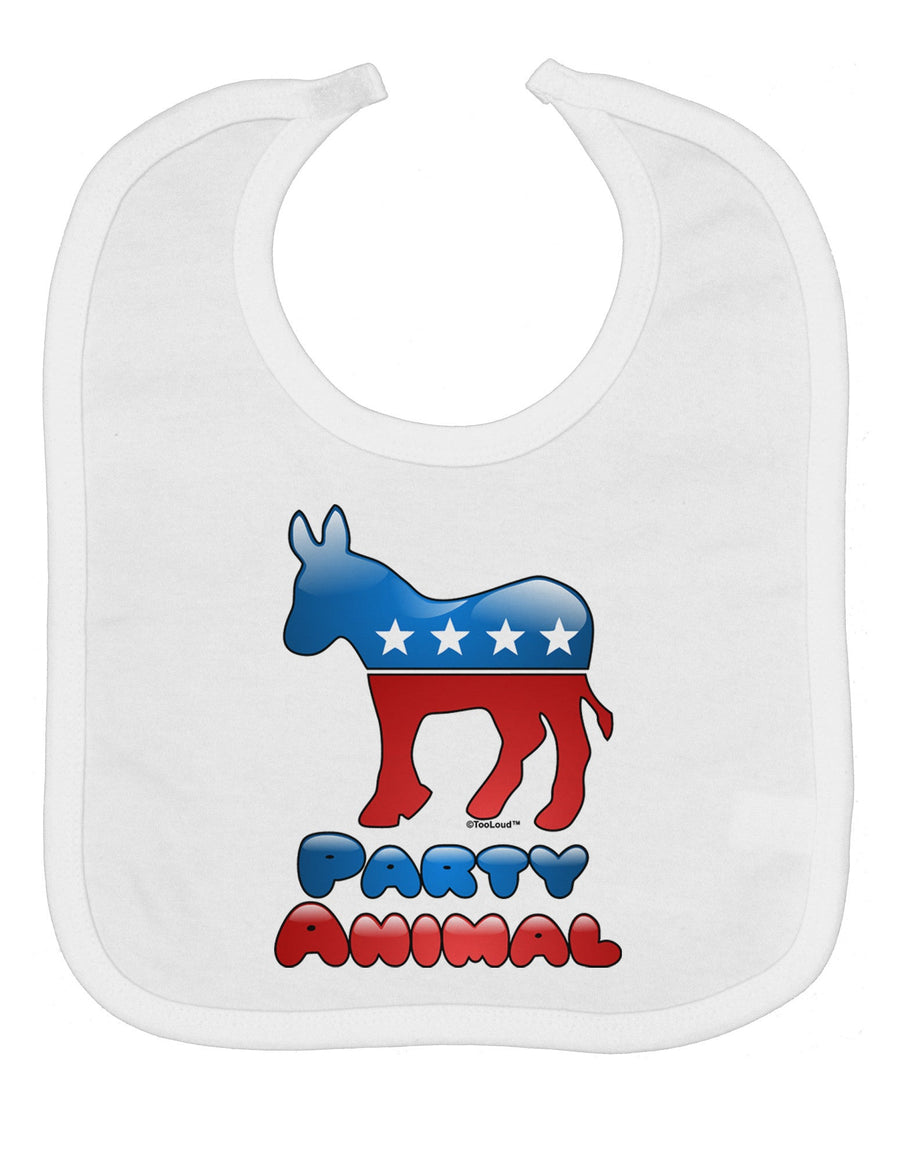 Democrat Party Animal Baby Bib