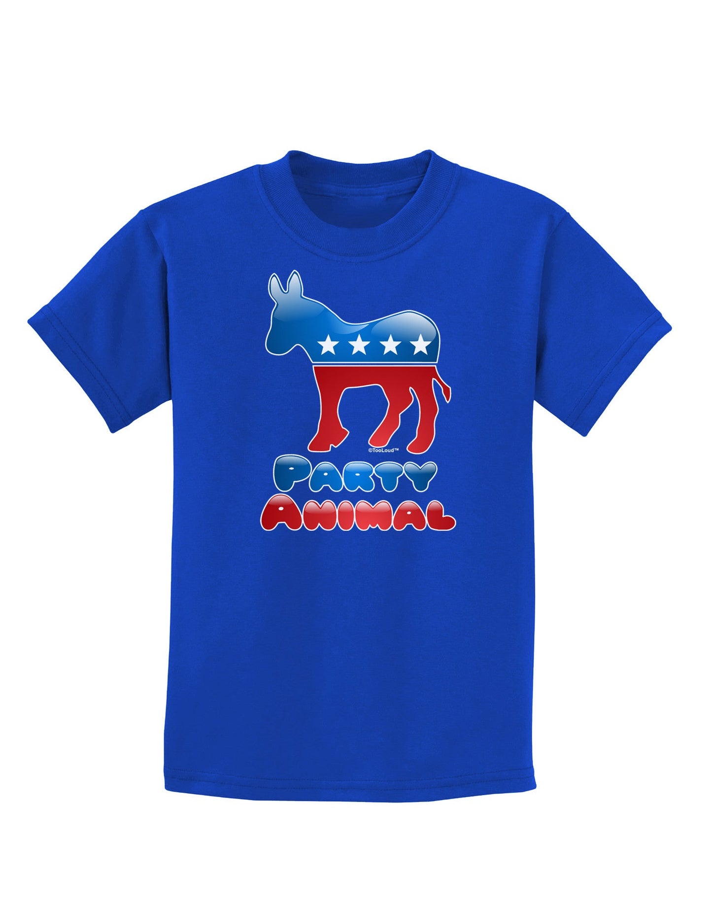 Democrat Party Animal Childrens Dark T-Shirt-Childrens T-Shirt-TooLoud-Royal-Blue-X-Small-Davson Sales