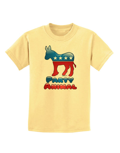 Democrat Party Animal Childrens T-Shirt-Childrens T-Shirt-TooLoud-Daffodil-Yellow-X-Small-Davson Sales