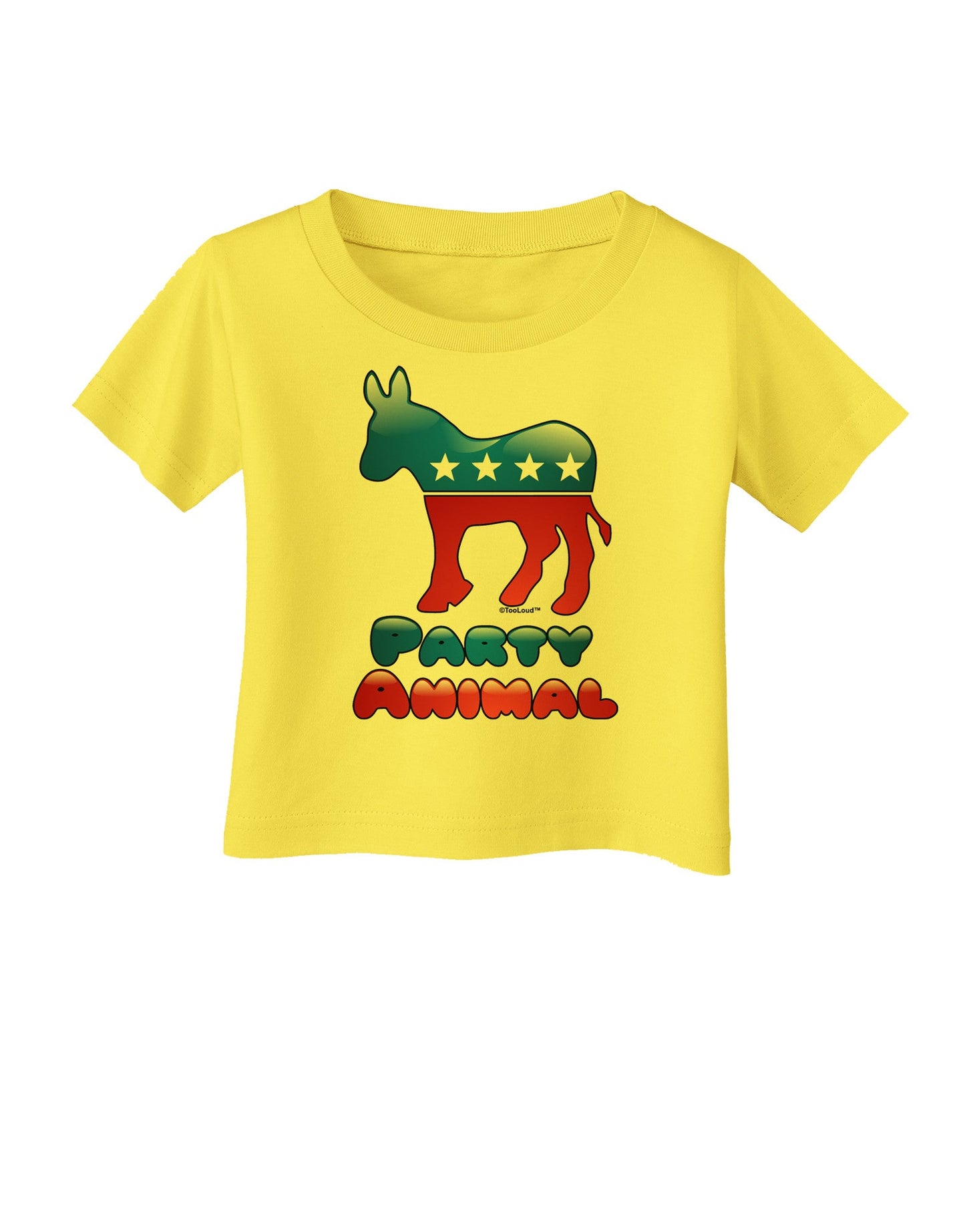 Democrat Party Animal Infant T-Shirt-Infant T-Shirt-TooLoud-Yellow-06-Months-Davson Sales