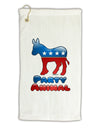 Democrat Party Animal Micro Terry Gromet Golf Towel 11&#x22;x19-Golf Towel-TooLoud-White-Davson Sales