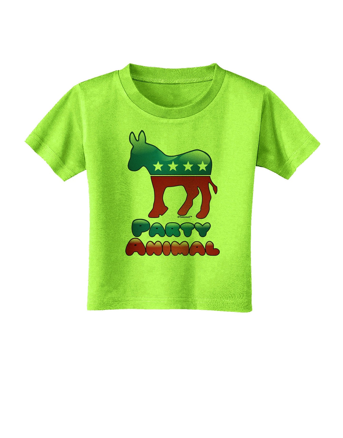 Democrat Party Animal Toddler T-Shirt-Toddler T-Shirt-TooLoud-Lime-Green-2T-Davson Sales