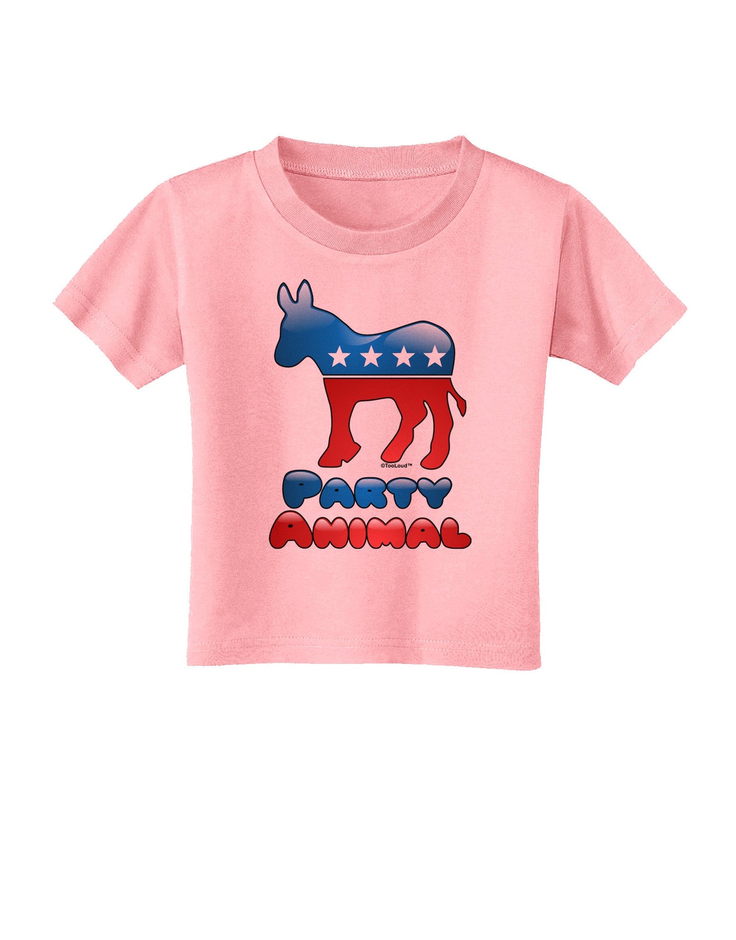 Democrat Party Animal Toddler T-Shirt-Toddler T-Shirt-TooLoud-Candy-Pink-2T-Davson Sales