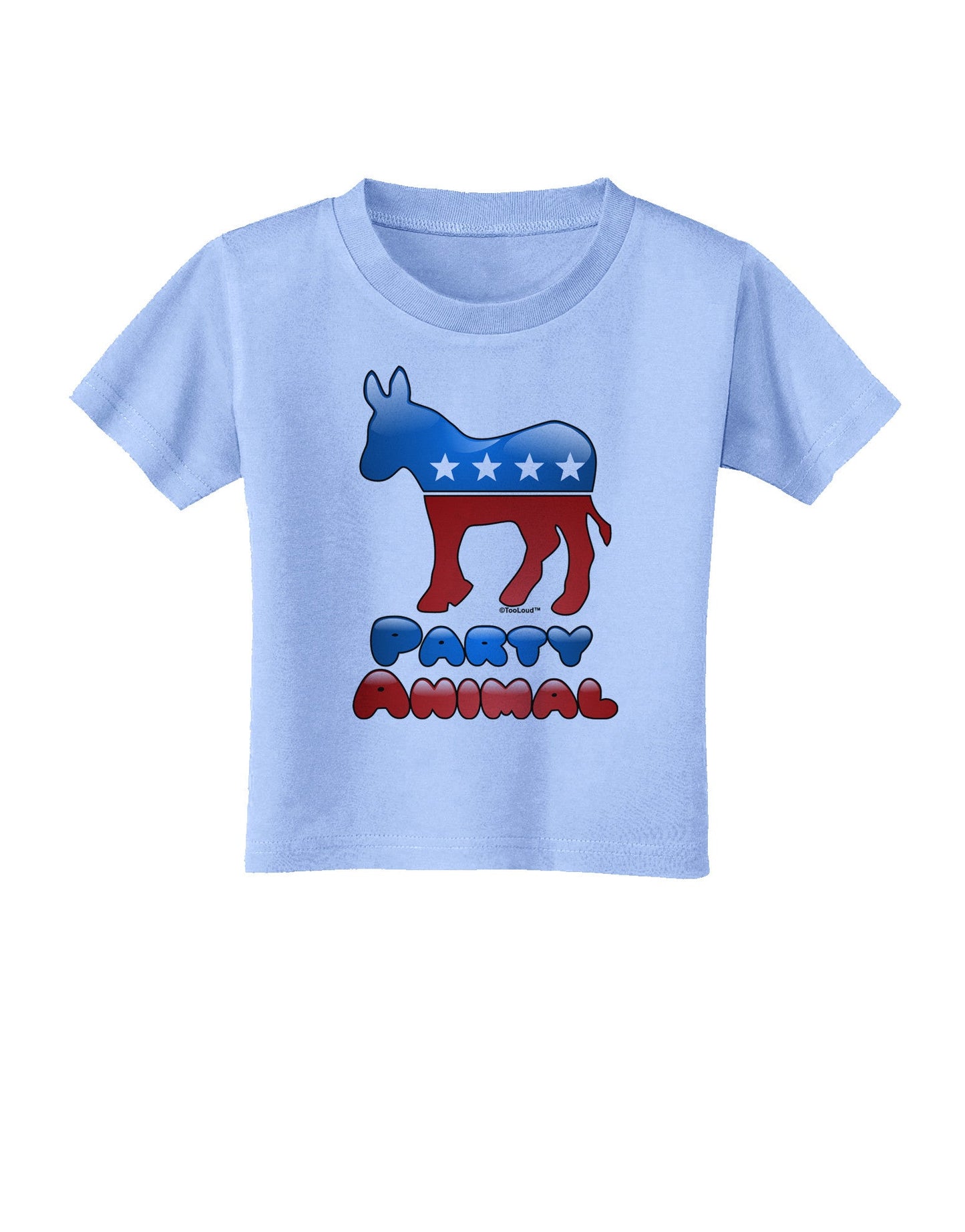 Democrat Party Animal Toddler T-Shirt-Toddler T-Shirt-TooLoud-Aquatic-Blue-2T-Davson Sales