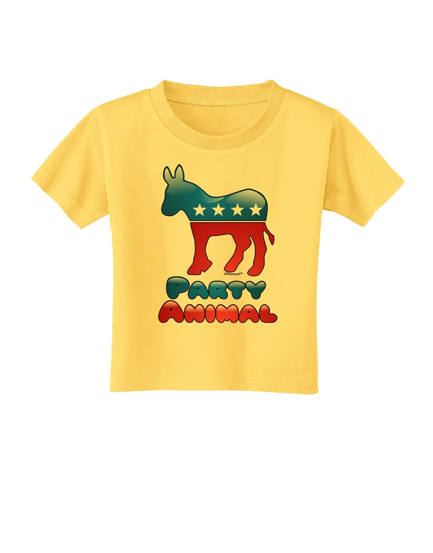Democrat Party Animal Toddler T-Shirt-Toddler T-Shirt-TooLoud-Yellow-2T-Davson Sales