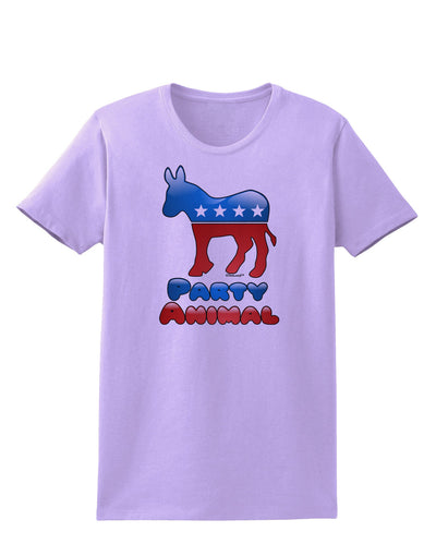 Democrat Party Animal Womens T-Shirt-Womens T-Shirt-TooLoud-Lavender-X-Small-Davson Sales