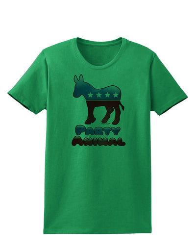 Democrat Party Animal Womens T-Shirt-Womens T-Shirt-TooLoud-Kelly-Green-X-Small-Davson Sales