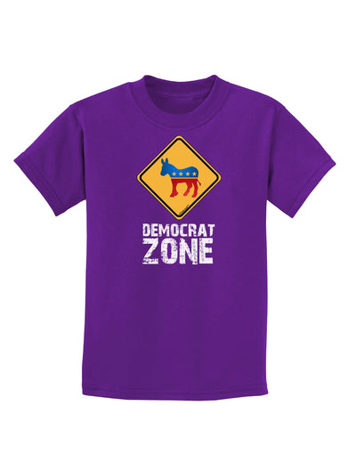 Democrat Zone Childrens Dark T-Shirt-Childrens T-Shirt-TooLoud-Purple-X-Small-Davson Sales