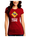 Democrat Zone Juniors Petite Crew Dark T-Shirt-T-Shirts Juniors Tops-TooLoud-Red-Juniors Fitted Small-Davson Sales