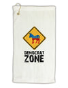 Democrat Zone Micro Terry Gromet Golf Towel 11&#x22;x19-Golf Towel-TooLoud-White-Davson Sales