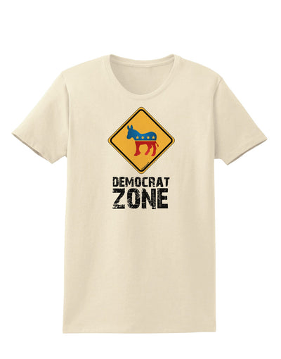 Democrat Zone Womens T-Shirt-Womens T-Shirt-TooLoud-Natural-X-Small-Davson Sales