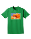 Desert Landscape Watercolor Adult Dark T-Shirt-Mens T-Shirt-TooLoud-Kelly-Green-Small-Davson Sales