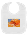 Desert Landscape Watercolor Baby Bib