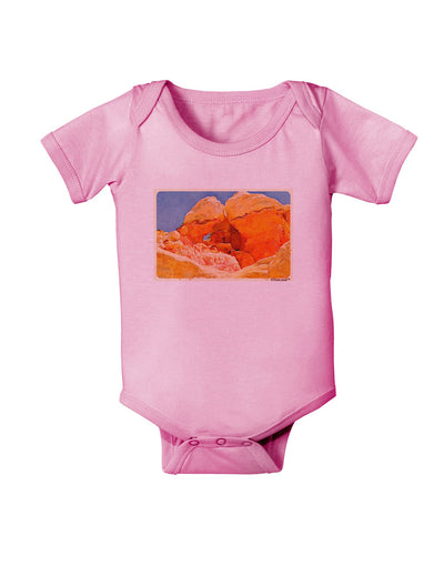 Desert Landscape Watercolor Baby Romper Bodysuit-Baby Romper-TooLoud-Pink-06-Months-Davson Sales