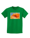 Desert Landscape Watercolor Childrens Dark T-Shirt-Childrens T-Shirt-TooLoud-Kelly-Green-X-Small-Davson Sales