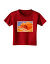 Desert Landscape Watercolor Toddler T-Shirt Dark-Toddler T-Shirt-TooLoud-Red-2T-Davson Sales