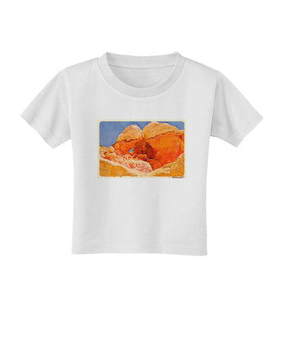 Desert Landscape Watercolor Toddler T-Shirt-Toddler T-Shirt-TooLoud-White-2T-Davson Sales