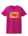 Desert Landscape Watercolor Womens Dark T-Shirt-TooLoud-Hot-Pink-Small-Davson Sales