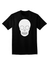 Design Your Own Day of the Dead Calavera Adult Dark V-Neck T-Shirt-Mens V-Neck T-Shirt-TooLoud-Black-Small-Davson Sales