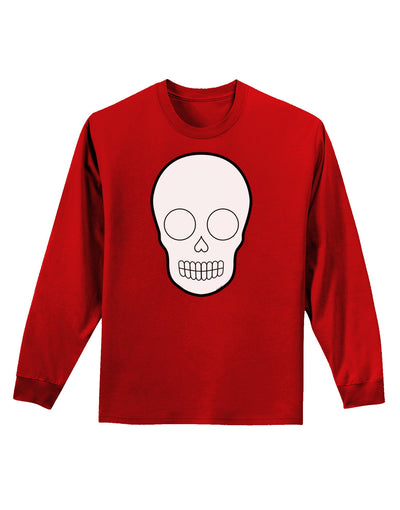 Design Your Own Day of the Dead Calavera Adult Long Sleeve Dark T-Shirt-TooLoud-Red-Small-Davson Sales
