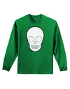 Design Your Own Day of the Dead Calavera Adult Long Sleeve Dark T-Shirt-TooLoud-Kelly-Green-Small-Davson Sales