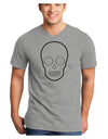 Design Your Own Day of the Dead Calavera Adult V-Neck T-shirt-Mens V-Neck T-Shirt-TooLoud-HeatherGray-Small-Davson Sales