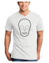 Design Your Own Day of the Dead Calavera Adult V-Neck T-shirt-Mens V-Neck T-Shirt-TooLoud-White-Small-Davson Sales