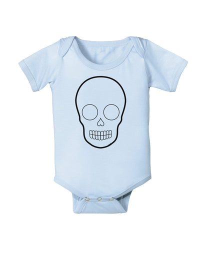 Design Your Own Day of the Dead Calavera Baby Romper Bodysuit-Baby Romper-TooLoud-Light-Blue-06-Months-Davson Sales