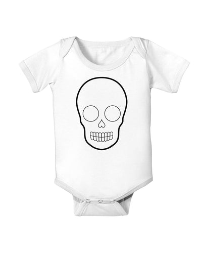 Design Your Own Day of the Dead Calavera Baby Romper Bodysuit-Baby Romper-TooLoud-White-06-Months-Davson Sales