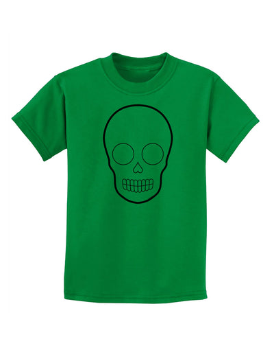 Design Your Own Day of the Dead Calavera Childrens T-Shirt-Childrens T-Shirt-TooLoud-Kelly-Green-X-Small-Davson Sales