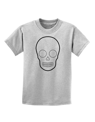 Design Your Own Day of the Dead Calavera Childrens T-Shirt-Childrens T-Shirt-TooLoud-AshGray-X-Small-Davson Sales