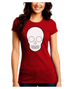 Design Your Own Day of the Dead Calavera Juniors Crew Dark T-Shirt-T-Shirts Juniors Tops-TooLoud-Red-Juniors Fitted Small-Davson Sales