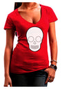 Design Your Own Day of the Dead Calavera Juniors V-Neck Dark T-Shirt-Womens V-Neck T-Shirts-TooLoud-Red-Small-Davson Sales