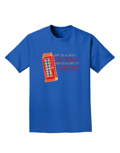 Desired: Time Travel Enthusiasts Unite with Our Irrelevant Adult T-Shirt-Mens T-shirts-TooLoud-Royal-Blue-Small-Davson Sales