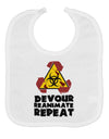 Devour Reanimate Repeat Baby Bib by TooLoud