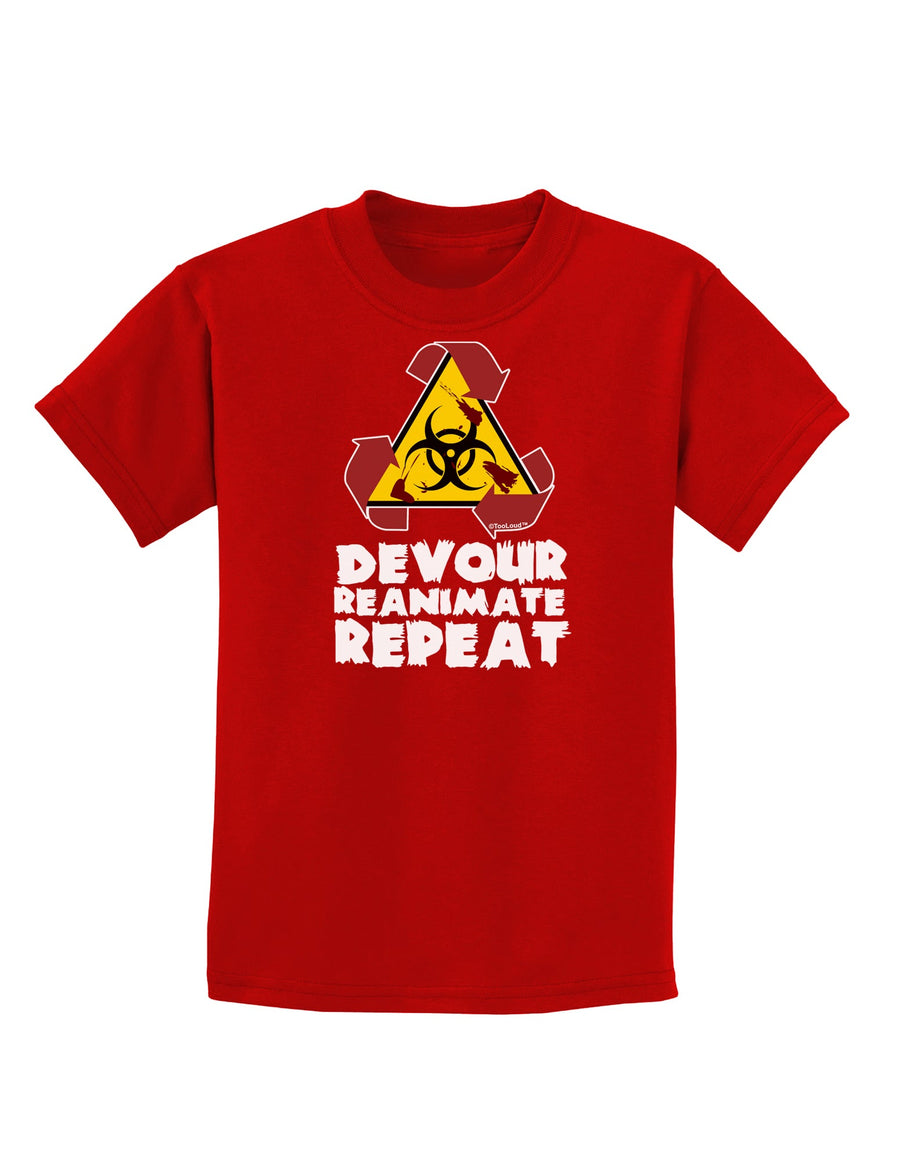 Devour Reanimate Repeat Childrens Dark T-Shirt by TooLoud-Childrens T-Shirt-TooLoud-Black-X-Small-Davson Sales