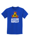 Devour Reanimate Repeat Childrens Dark T-Shirt by TooLoud-Childrens T-Shirt-TooLoud-Royal-Blue-X-Small-Davson Sales