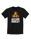 Devour Reanimate Repeat Childrens Dark T-Shirt by TooLoud-Childrens T-Shirt-TooLoud-Black-X-Small-Davson Sales